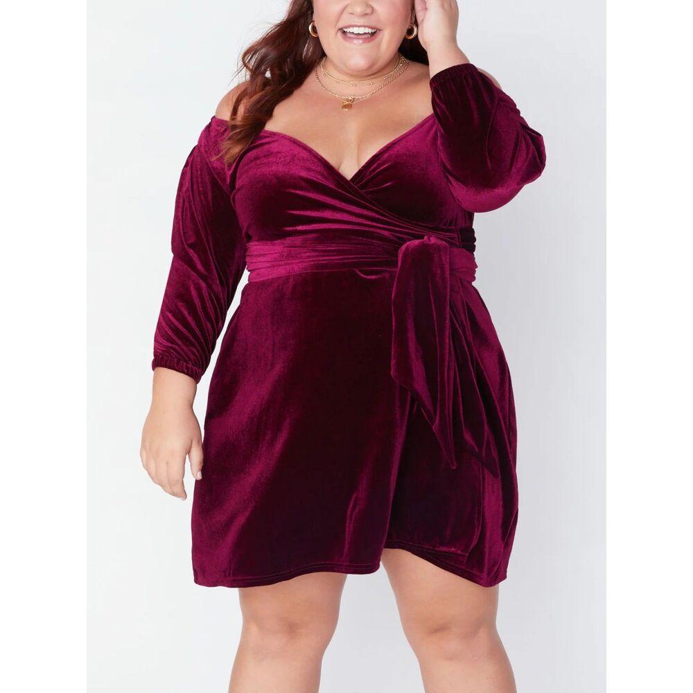 SONCY Coming In Red Hot Wrap Dress, NWT! Size 2 (18/20)